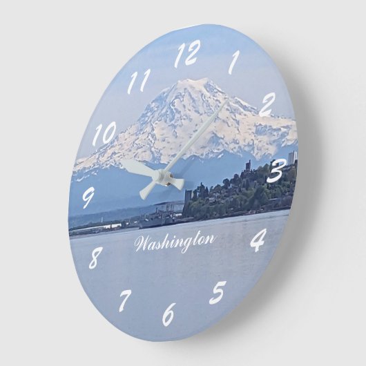 Washington State Mount Rainier en Puget Sound Grote Klok (Hoek)
