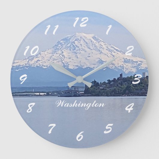 Washington State Mount Rainier en Puget Sound Grote Klok (Voorkant)