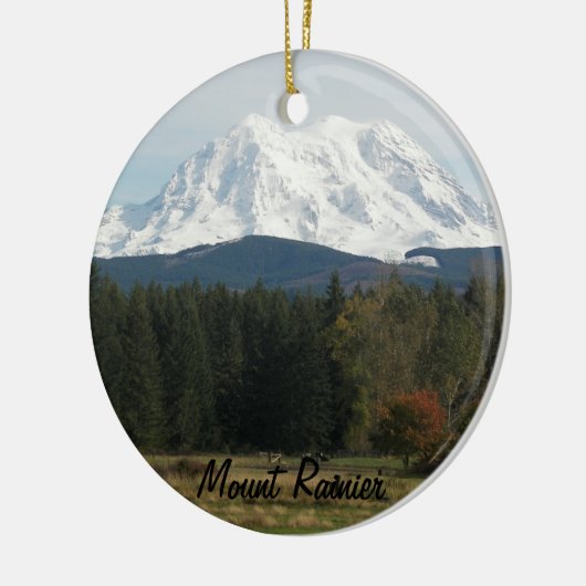 Washington State Mount Rainier Landschap Keramisch Ornament (Links)