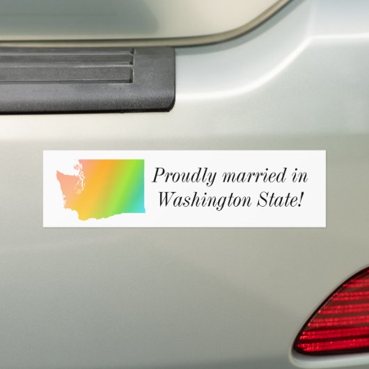 Washington State Pride Bumpersticker (Op auto)