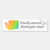 Washington State Pride Bumpersticker (Voorkant)