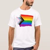 Washington State Pride LGBTQ Progress Pride T-shirt (Voorkant)
