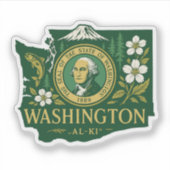 Washington State Pride Sticker (Voorkant)