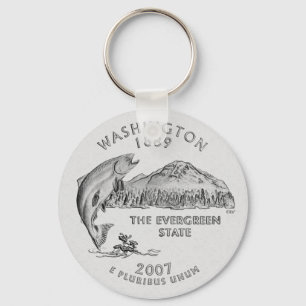 Washington State Quarter Sleutelhanger