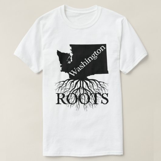 Washington State Roots Vrouwen of Mannen Shirt (Design voorkant)