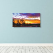 Washington State Sunset Canvas Afdruk (Insitu (Houten vloer))
