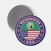 Washington sticker, phone case, tote bag magneet (Voorkant / Achterkant)