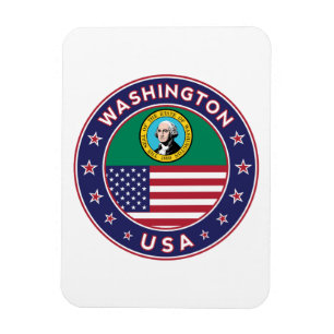Washington sticker, telefooncel, canvas tas magneet