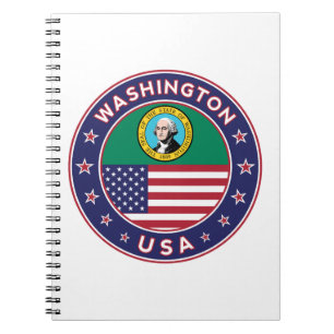Washington sticker, telefooncel, canvas tas notitieboek