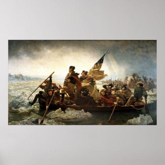 Washington trekt de Delaware over Poster (Voorkant)