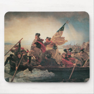 Washington trekt de Delaware over van Emanuel Leut Muismat