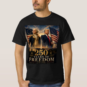 WASHINGTON & TRUMP 250 JAAR VRIJHEID T-SHIRT
