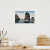 Washington - Uitzicht van Cape Flattery & Tatoosh Poster (Keuken)