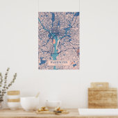 Washington - United States Breezy City Map Poster (Keuken)