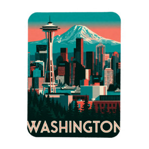 Washington USA Seattle Stille Oceaan Noordwestelij Magneet