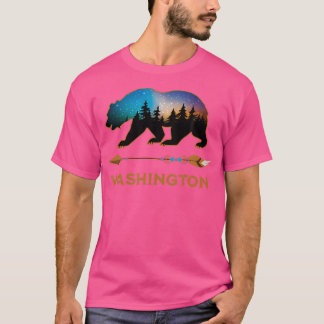 Washington USA Zwarte Beer wandelpaden Camping So T-shirt