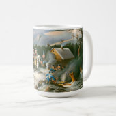 WASHINGTON VALLEY FORGE Vintage Art Christmas Mug (Devant droit)