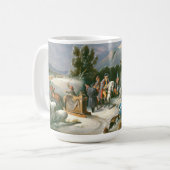 WASHINGTON VALLEY FORGE Vintage Art Christmas Mug (Devant gauche)