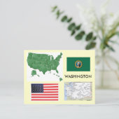 Washington, Verenigde Staten Briefkaart (Staand voorkant)
