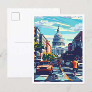 Washington Verenigde Staten Vintage Travel Briefkaart