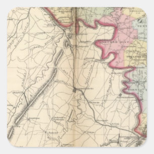 Washington Vierkante Sticker