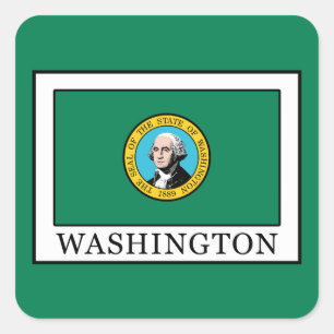 Washington Vierkante Sticker