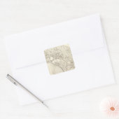 Washington Vierkante Sticker (Envelop)