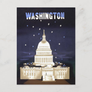 Washington Vintage Travel Briefkaart