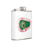 Washington Vlag klimmer Carabiner Heupfles (Rechts)
