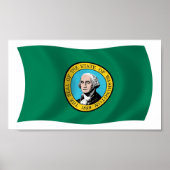 Washington Vlag Poster Print (Voorkant)