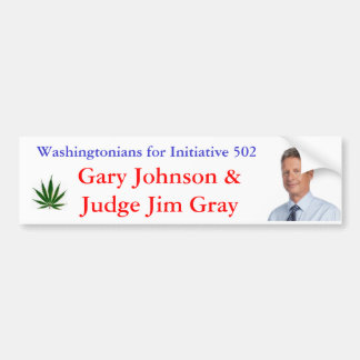 Washington voor initiatief 502 bumpersticker