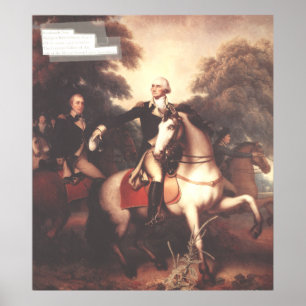 Washington voor Yorktown door Rembrandt Peale Poster