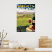Washington Wine Land - Reisposter Poster (Keuken)
