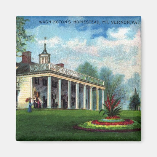 Washington's Homestead Mt. Vernon, VA Magneet (Voorkant)