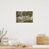 Washington's huis op Mount Vernon, van Le Costu Poster (Keuken)