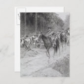 Washington's Retreat van Great Meadows Briefkaart (Voorkant / Achterkant)