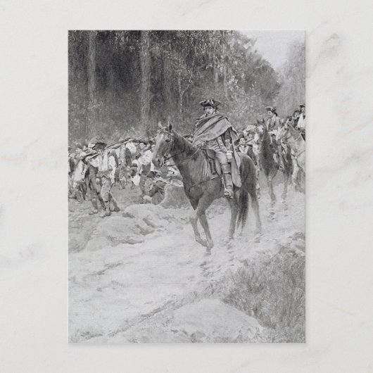 Washington's Retreat van Great Meadows Briefkaart (Voorkant)