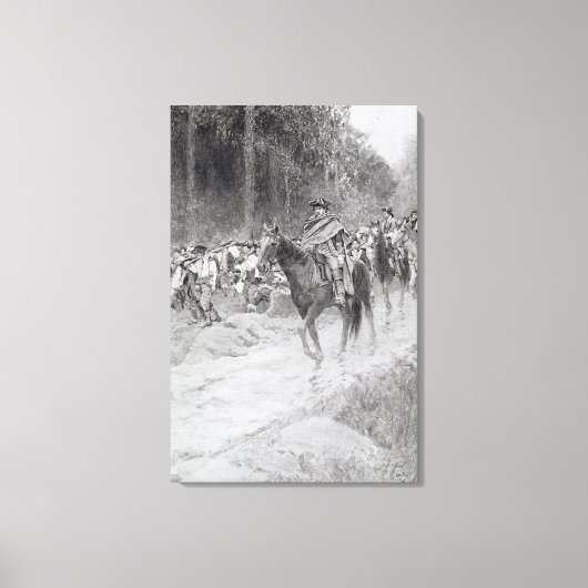 Washington's Retreat van Great Meadows Canvas Afdruk (Voorkant)