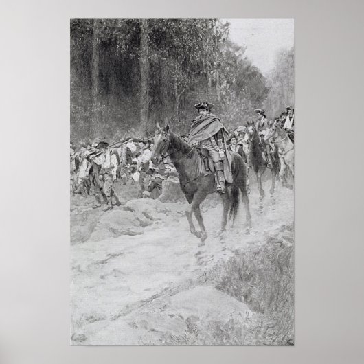 Washington's Retreat van Great Meadows Poster (Voorkant)