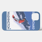 WashingtonSnowboarding Oude Reisposter Case-Mate iPhone Case (Achterkant (horizontaal))