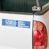 WASIA-Bumpersticker (blauw) Bumpersticker (Op Truck)