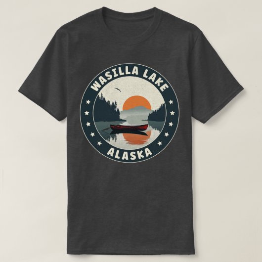 Wasilla Lake Alaska Sunset TShirt (Design devant)