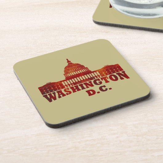 wasington dc bier onderzetter (Linkerzijde)