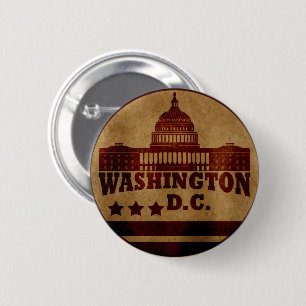 wasington dc ronde button 5,7 cm