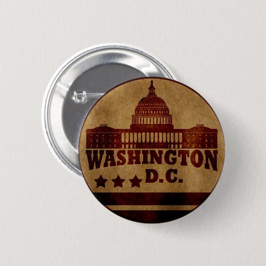 wasington dc ronde button 5,7 cm (Voorkant /achterkant)