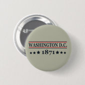 wasington dc ronde button 5,7 cm (Voorkant /achterkant)