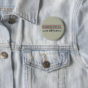 wasington dc ronde button 5,7 cm