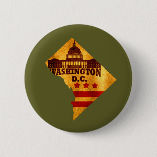 wasington dc ronde button 5,7 cm
