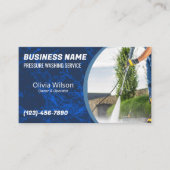 Wasinrichting onder druk visitekaartje (Voorkant)