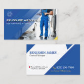 Wasinrichting onder druk visitekaartje (Voorkant / Achterkant)